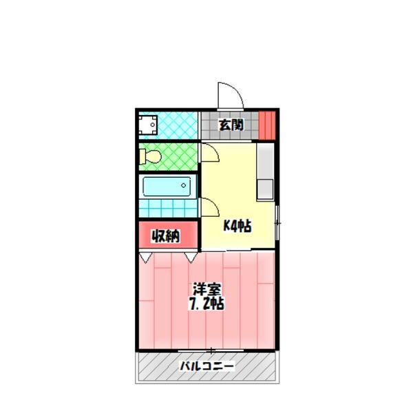 小鳥ハイツ 間取り図画像