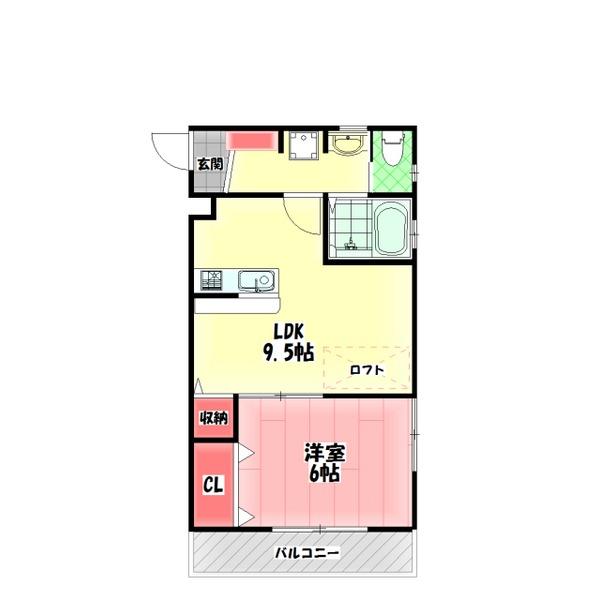 グローリーハイツⅡ 間取り図画像