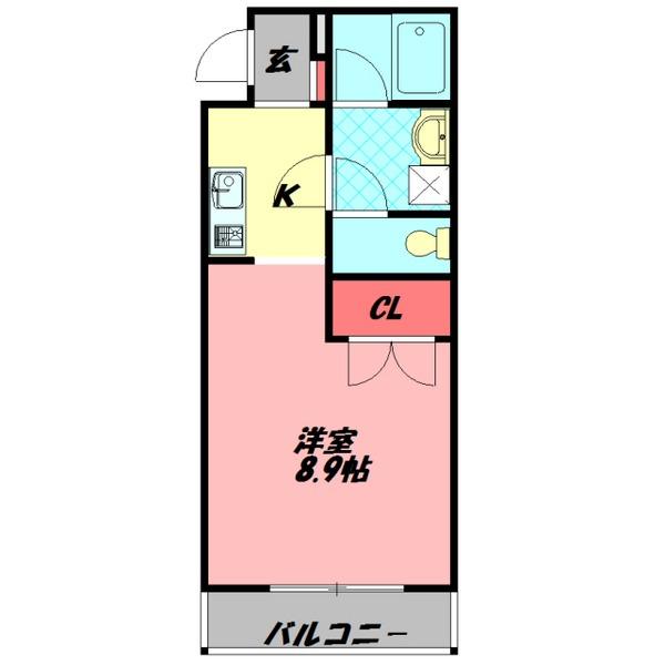 アヴェーレ金下Ⅱ 間取り図画像