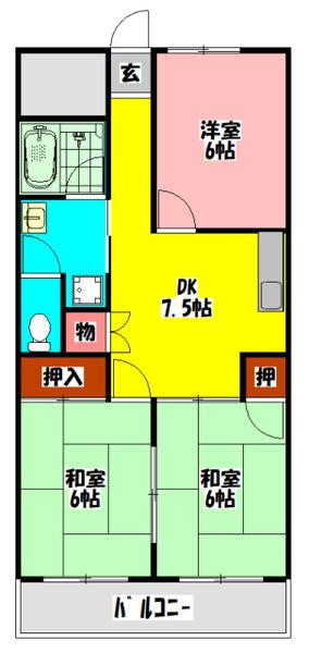 レジデンス浅田 間取り図画像