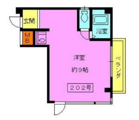 扇マンション錦 間取り図画像