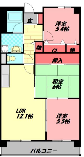 カサ・ブリジャンテ 間取り図画像