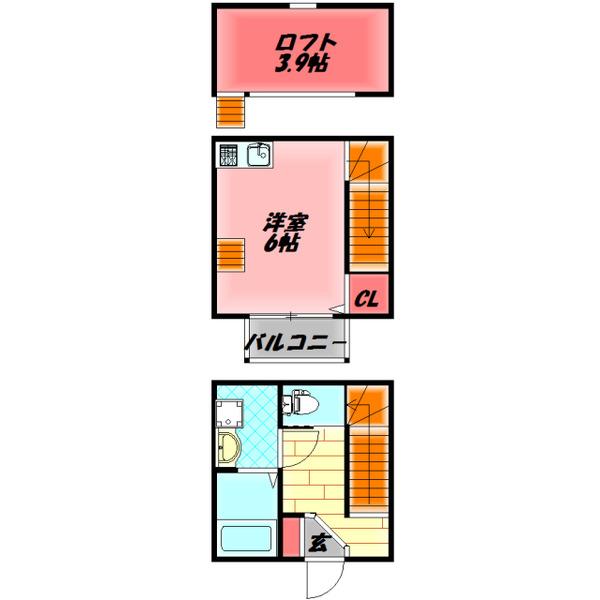 ハーモニーテラス太子橋 間取り図画像