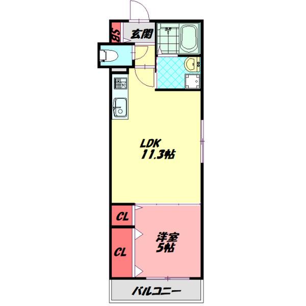 クリエオーレ小路町 間取り図画像