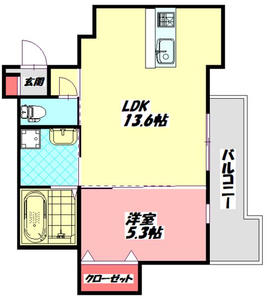 クリエオーレ門真南Ⅰ 間取り図画像