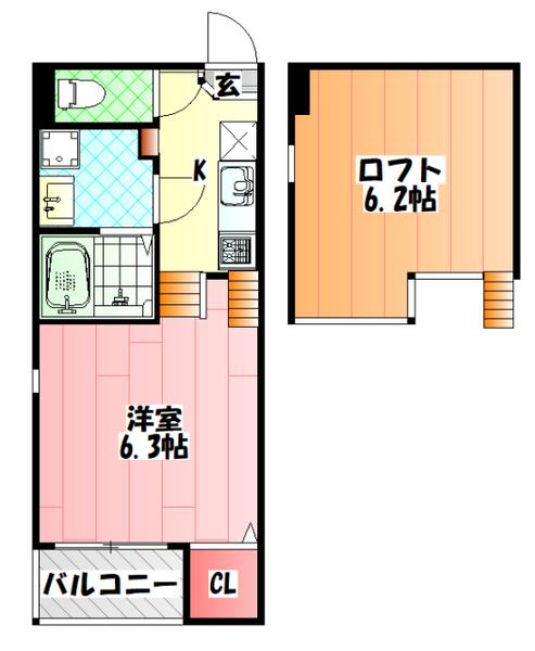 コンフォルト清水 間取り図画像