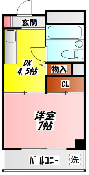 コーポラス野里 間取り図画像