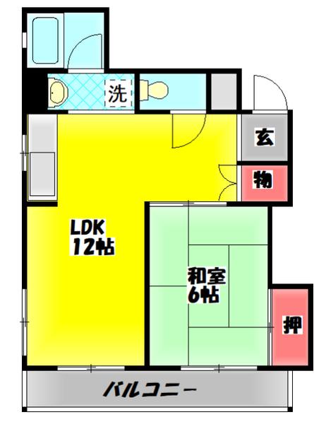 コーポ守口 間取り図画像