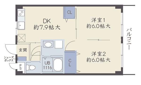 バンブス守口 間取り図画像