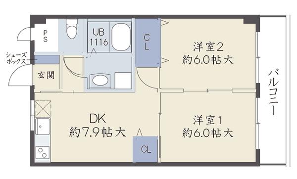 バンブス守口 間取り図画像