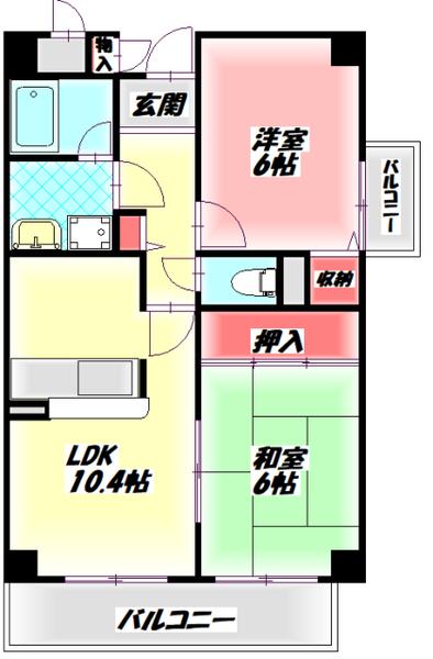 フレグランス守口 間取り図画像