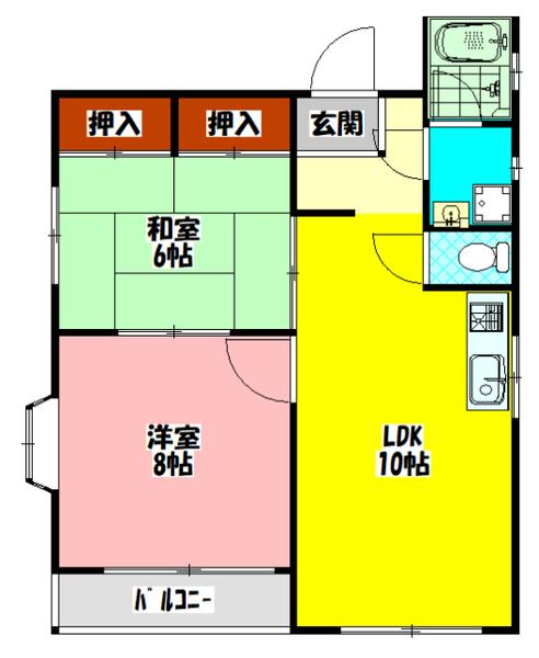 シャルムハイツ 間取り図画像