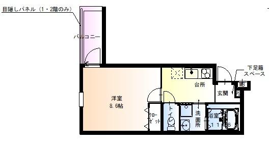 フジパレス太子橋Ⅲ番館 間取り図画像