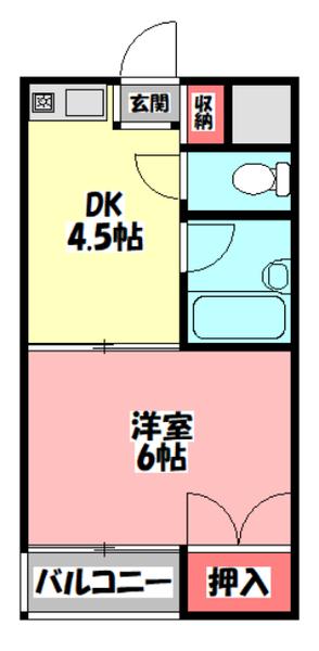 エステートTSUKUI（302） 間取り図画像