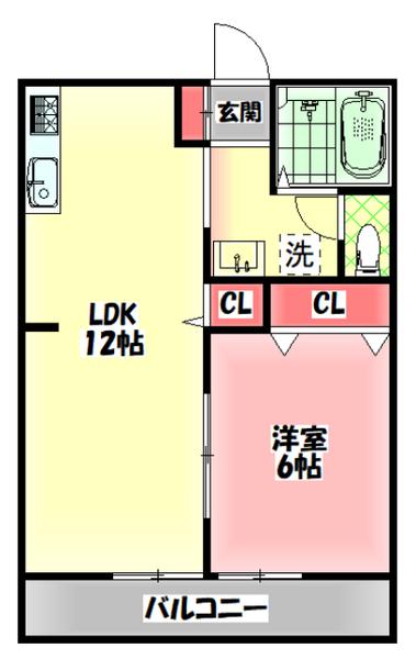 サンハイツ１（201） 間取り図画像