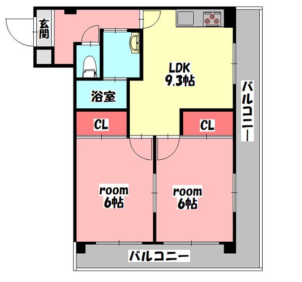ニューシティ藤田 間取り図画像