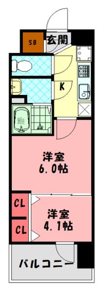 ラグゼナ門真 間取り図画像