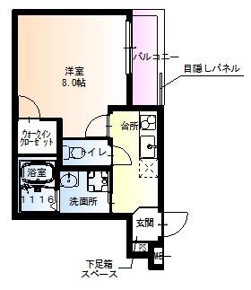 フジパレス滝井元町Ⅱ番館 間取り図画像