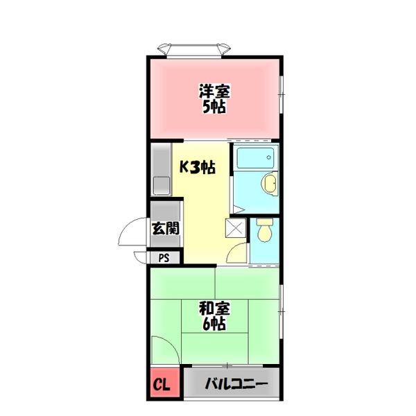 プレアール古川橋Ⅱ 間取り図画像