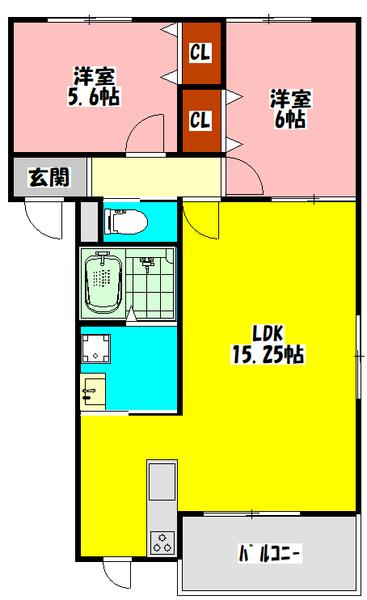 エスペランサ今市（302） 間取り図画像