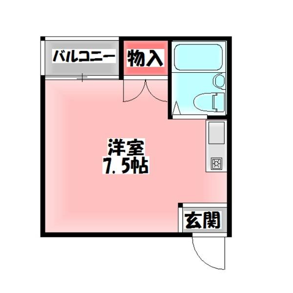 JPアパートメント旭Ⅱ 間取り図画像