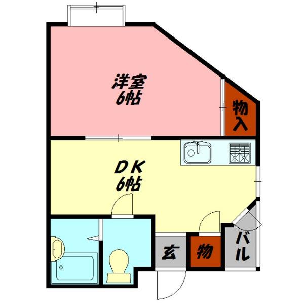 ハイツササジマ 間取り図画像