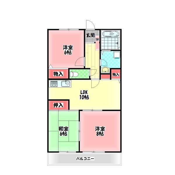 ＧＥパークサイド 間取り図画像