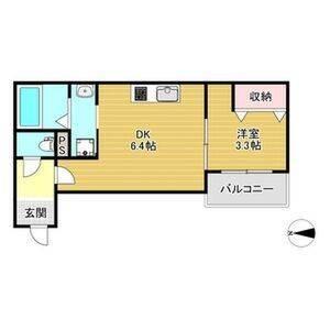 大阪市旭区清水アパート 間取り図画像