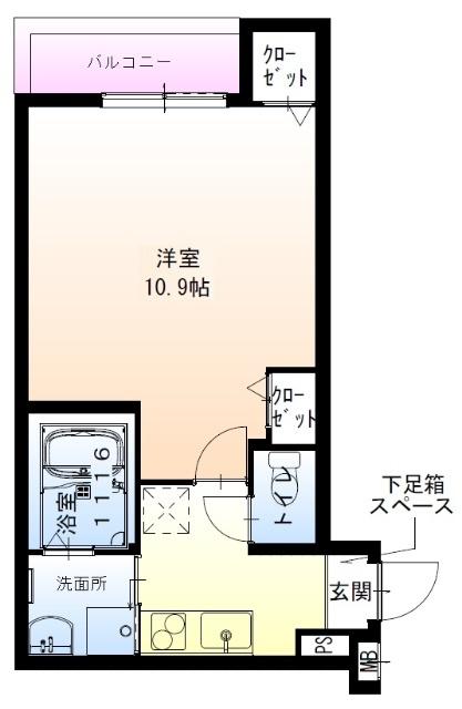 守口市梶町アパート 間取り図画像