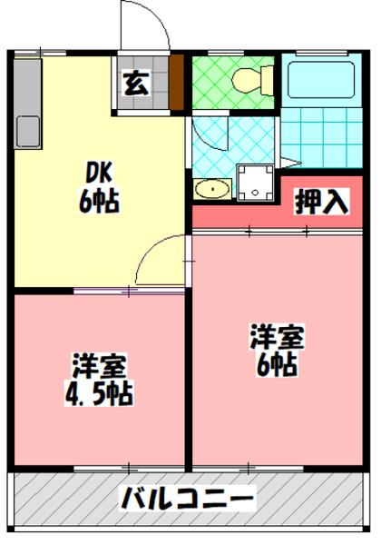 ファミリアⅠ 間取り図画像