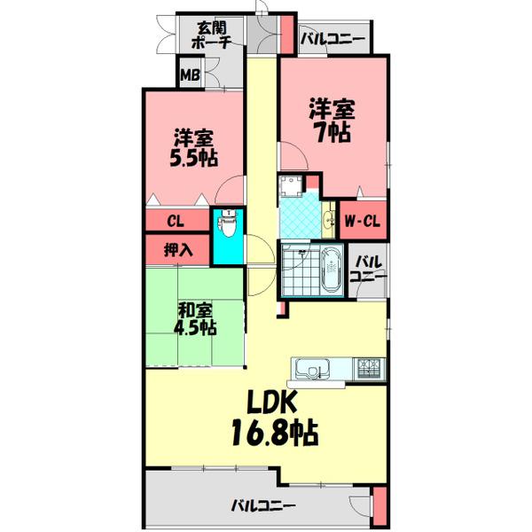 ＫＤＸレジデンス守口 間取り図画像