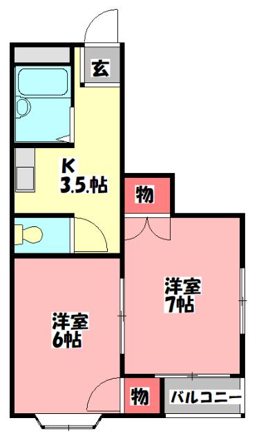 コンフォール月出町 間取り図画像