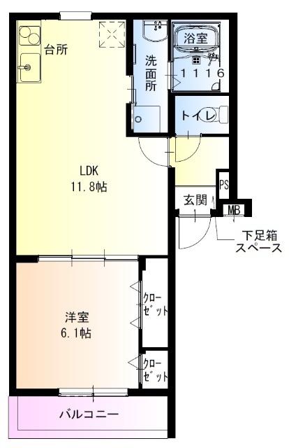 フジパレス守口梶町 間取り図画像
