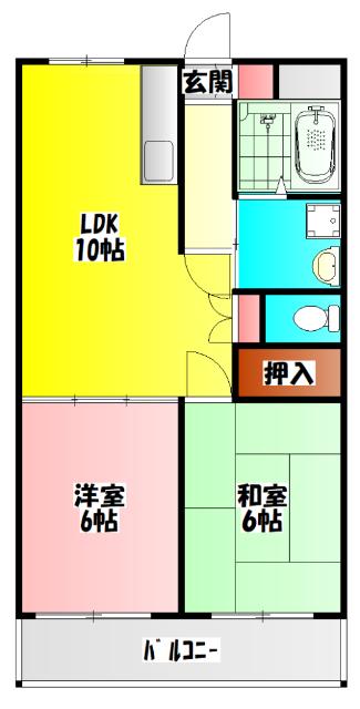 天神マンション1 間取り図画像