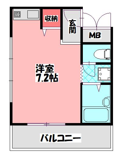 広崎マンション 間取り図画像