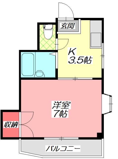 堂山ハイツＡ棟 間取り図画像