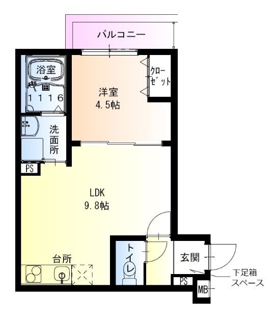 フジパレス千林大宮西 間取り図画像