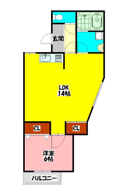 ヤシマハイツ 間取り図画像