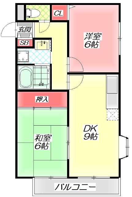 クレールコート 間取り図画像