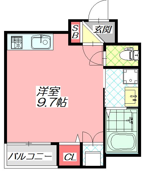 大阪市旭区千林マンション 間取り図画像
