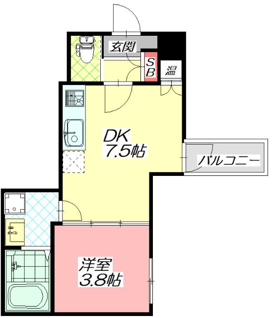 パシフィック千林 間取り図画像