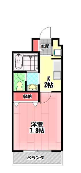 コンフォール深田 間取り図画像