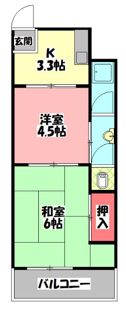 藤田マンション 間取り図画像