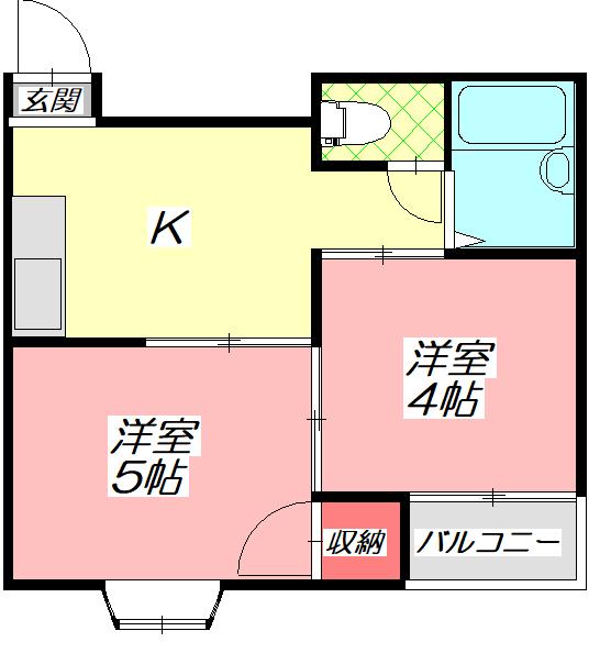 門真市舟田町マンション 間取り図画像