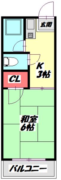 コーポタカハシＡ棟 間取り図画像