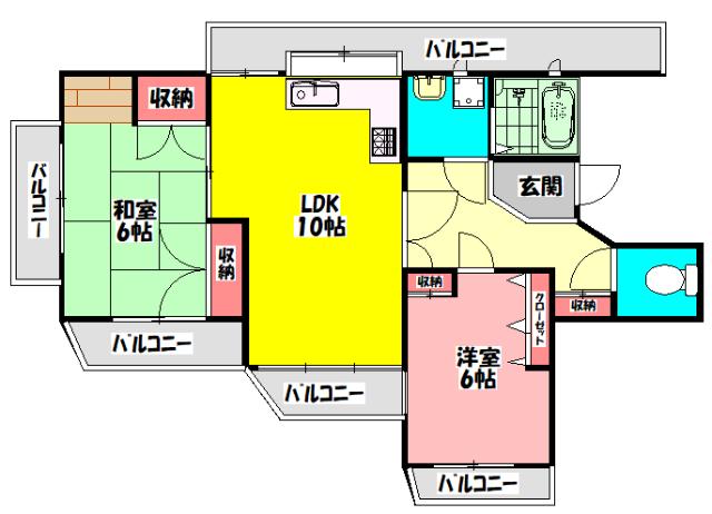 グランビア寺内 間取り図画像