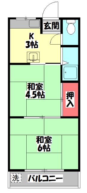 ＷＥＳＴヒルズ御堂 間取り図画像