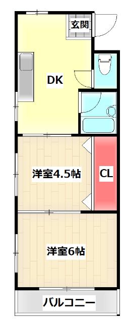 門真市石原町マンション 間取り図画像