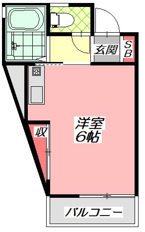 ハウス目手久 間取り図画像