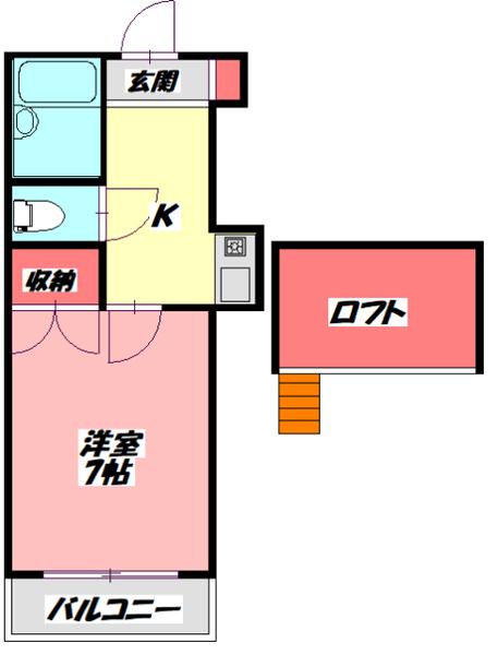 レオパレスさんわ大和田第5 間取り図画像